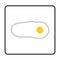 omelet icon. egg icon vector illustration