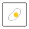 omelet icon. egg icon vector illustration