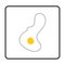 omelet icon. egg icon vector illustration