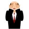 OMG boss Facepalm. Oh my god businessman is frustrated. Disappointment manager. Illustration of frustration