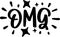 OMG Comic Book Sound Effects Onomatopoeia Decorative Word Collection Cartoon