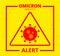 Omicron Alert. Omicron New SARS Mutation Variant B.1.1.529 Concept. Fight Against Coronavirus