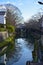 Omihachiman historic town along the canal in Shiga in Japan