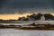 Ominous clouds at the coast in France