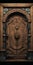 Ominous Steampunk Wooden Door With Realistic Hyper-detail