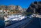 Omis. Old fishing harbor on a sunny day.