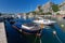 Omis. Old fishing harbor on a sunny day