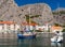 Omis. Old fishing harbor on a sunny day.