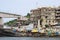 OMKARESHWAR, MADHYA PRADESH, INDIA, August 2018, Tourist and devotees at Lord Shiva`s Siddhnath temple on the banks of Narmada