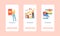 Omnichannel Mobile App Page Onboard Screen Template. Several Communication Channels, Digital Marketing, Online Shopping