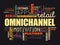 Omnichannel - multichannel approach to sales that seeks to provide customers with a seamless shopping experience, word cloud
