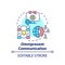 Omnipresent communication concept icon
