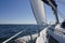 Onboard sailing yacht