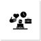 Onboarding employees glyph icon