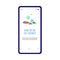 Onboarding mobile app how to provide Iodine, flat vector illustration.