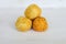 Onde-onde or sesame ball or Jian Dui is fried Chinese pastry made from glutinous rice flour and coated with sesame seeds