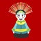 Ondel - ondel, giant puppet. Mascot of Jakarta - Betawi.  The traditional puppets origin Jakarta Indonesia. An icon of the city of