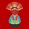 Ondel - ondel, giant puppet. Mascot of Jakarta - Betawi.The traditional puppets origin Jakarta Indonesia.Traditional icon, Betawi,