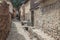 One of ancient alleys of Ollantaytambo village
