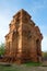 One of the ancient Cham Towers Poshanu closeup. Phan Thiet