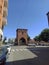 One of the ancient door of the walls of city Bologna Italy