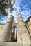 One of the ancient gates of the city, Porta Soprana or Saint Andrew`s Gate in Genoa