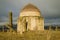 One of the ancient mausoleums of the `Eddie Gumbez` complex. Shemakhi, Azerbaijan