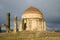 One of the ancient tombs of the mausoleum complex `Eddie Gumbez`. Shemakhi, Azerbaijan