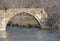 One of the arches of the roman bridge of camarasa, lerida, spain, europe