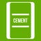 One bag of cement icon green