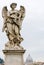 One of Bernini Angels on the ponte Sant\'Angelo in Rome, Italy,