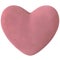 One big and fuzzy suede pink heart