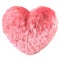 One big and very fluffy pink heart