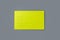 One blank credit card yellow color on gray background