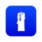 One candle icon digital blue