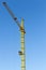 one construction metal crane