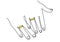 One continuous line drawing of male and female hands showing engagement rings. Happy young couple love marriage symbol. Ring