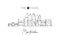 One continuous line drawing of Montevideo city skyline, Uruguay. Beautiful landmark. World landscape tourism and travel vacation.