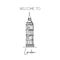 One continuous line drawing of welcome to Big Ben clock tower landmark. Beautiful iconic place in London. Home decor wall art