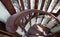 One corner of the stairs inside the tower grand mosque. Mosque of Surakarta, Central Java Indonesia