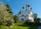 One of the corners in the Spaso-Yakovlevsky monastery in the city of Rostov, Yaroslavl region