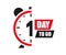 One day icons to go last countdown icon. Days go sale price offer promo deal timer, day only â€“ vector