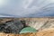 One of the deepest quarries in the world. Kimberlite pipe Mirny Yakutia
