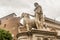 One of the Dioscuri knights. Piazza del Campidoglio. Rome