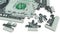 One dollar bill jigsaw puzzle