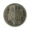 One dutch guilder coin 1993 isolated