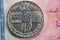 One Egyptian pound 1 LE EGP commemorative coin, Ahmed Orabi\'s 100th Anniversary Revolution 1881 AD, series 1981 AD 1402 AH