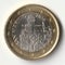 A one euro circulating coin issued by the Republic of San Marino