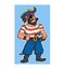 one-eyed pirate cartoon character with a saber on his belt