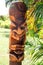 One Face Hawaiian Tiki Totem